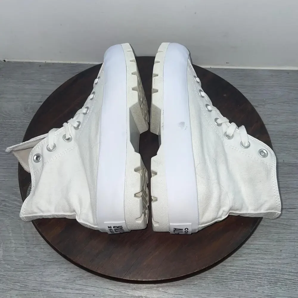 Converse CT All Star Lugged Shoes Womens 7.5 White High-Top Sneakers 565902C